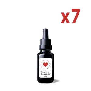 Zestaw 7 butelek nalewki strofantyny ponad 100 ml - 7x15 ml